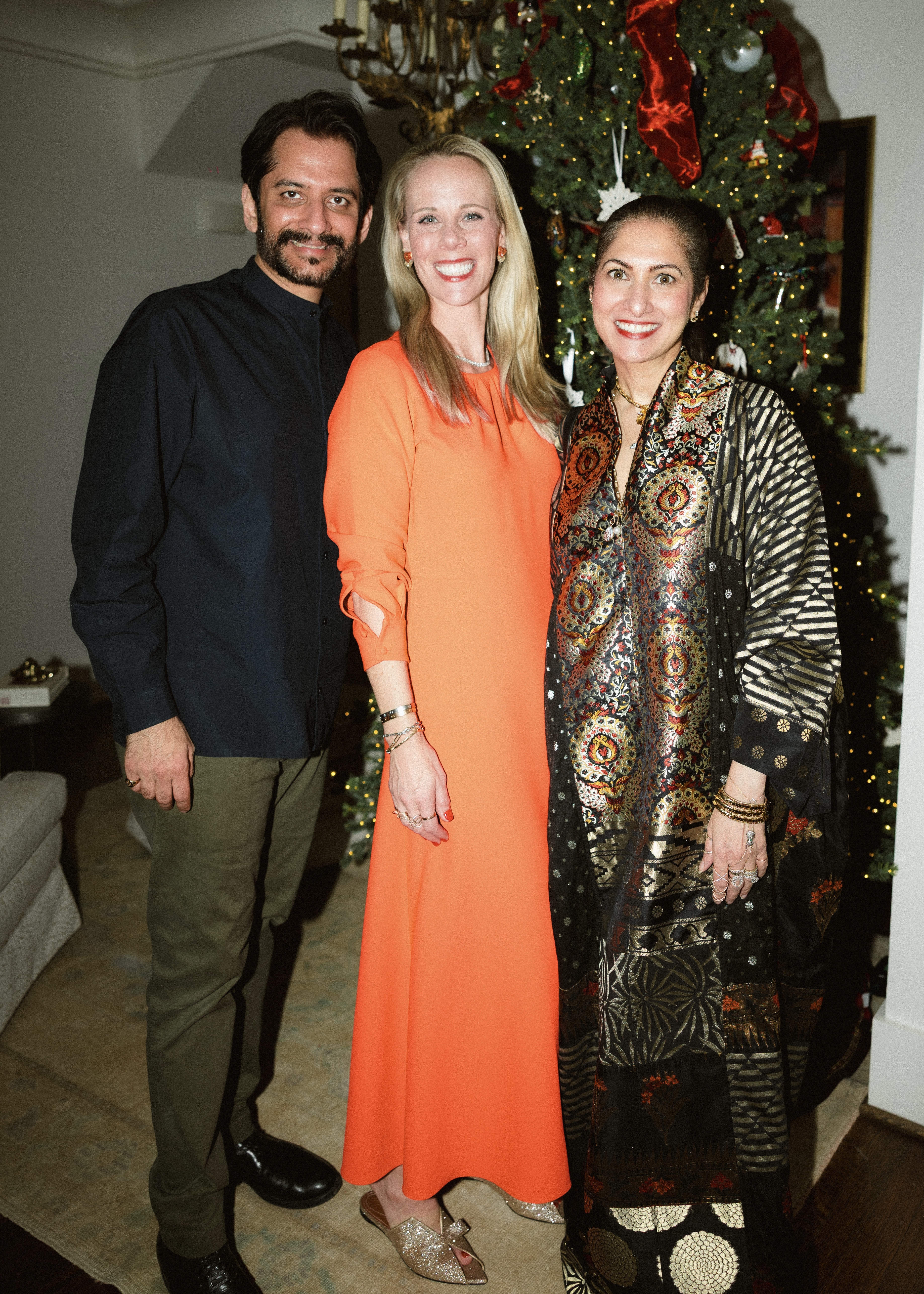 Lesley Vedel with Jay & Deepa Lakhani of Deepa Gurnani